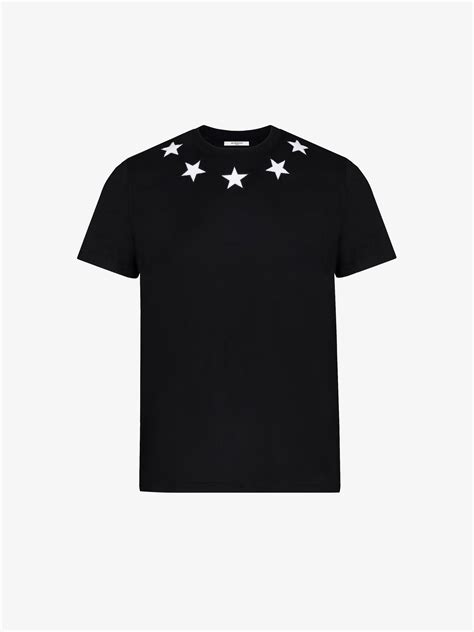 givenchy t shirt stars mens|Givenchy t shirt with holes.